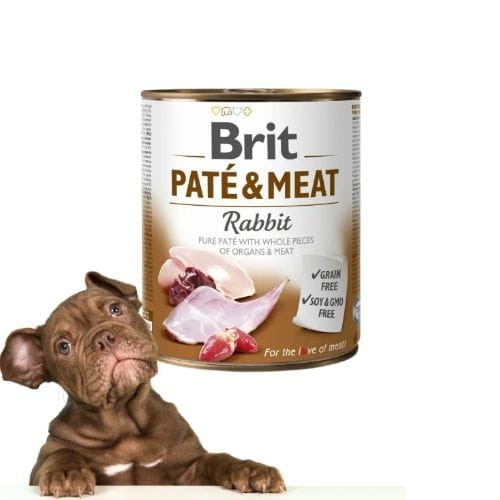 Brit Pate &amp; Meat Królik 800g mokra karma dla psa z królikiem all.jpg