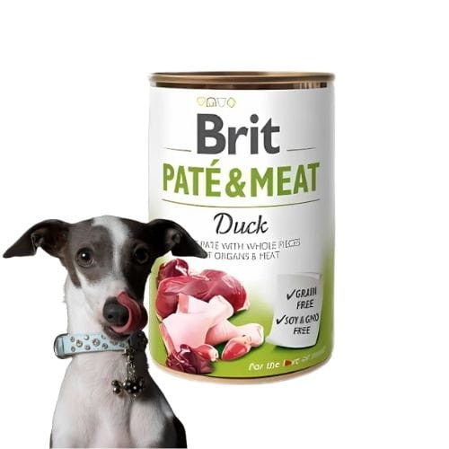 Brit Pate &amp; Meat 400g Mokra karma dla psa z kaczką all.jpg