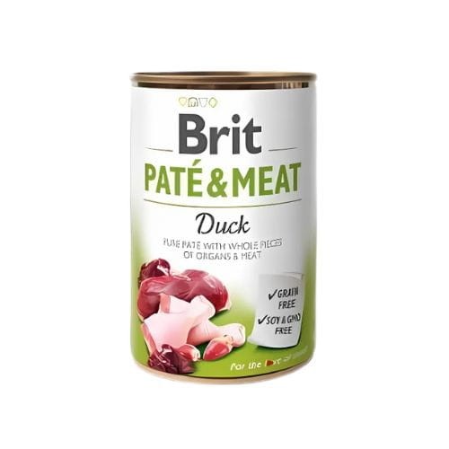 Brit Pate &amp; Meat 400g Mokra karma dla psa z kaczką zoomisia.jpg