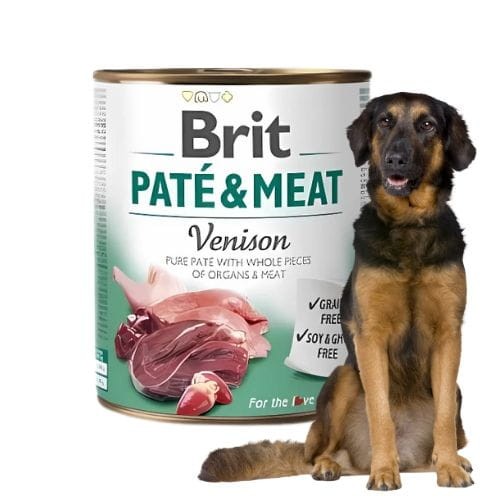 Brit Pate &amp; Meat Dziczyzna 800g Mokra karma dla psa zoomisia.jpg
