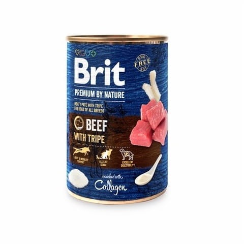 Brit Premium By Nature Wołowina z Flakami 400g Mokra karma dla psa