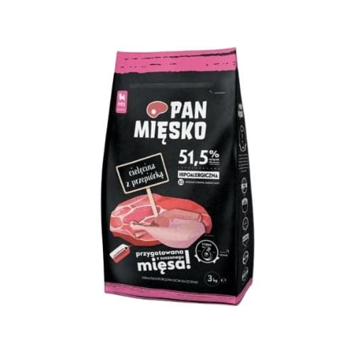 Pan Mięsko Cielęcina Z Przepiórką 3 kg Sucha karma dla szczeniąt  zoomisia.jpg