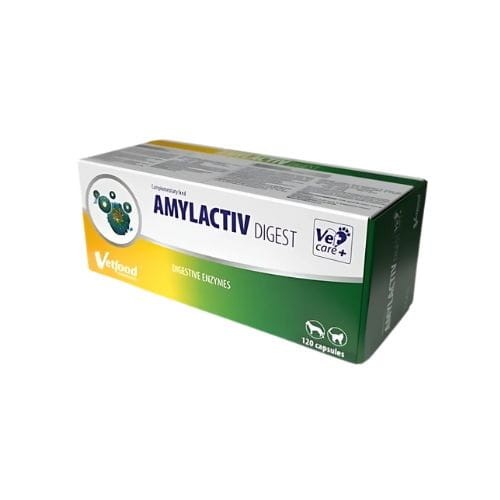 Vetfood Amylactiv Digest 120 kaps – suplement na trawienie dla psa i kota zoomisia.jpg