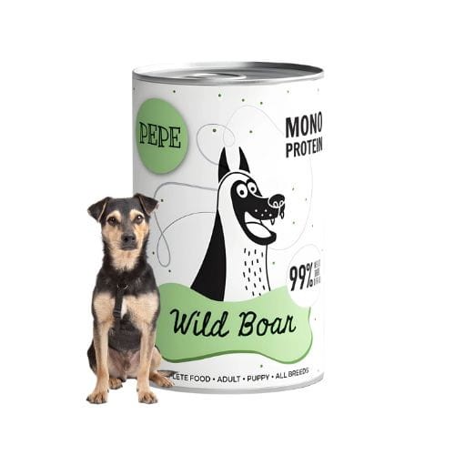 Paka Zwierzaka Dzik 400g Monoproteinowa karma mokra dla psa