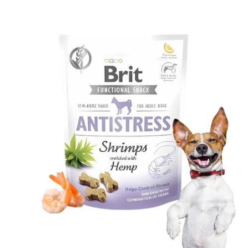 Brit Care Functional Snack Antistress 150g Przysmak dla psa z krewetką