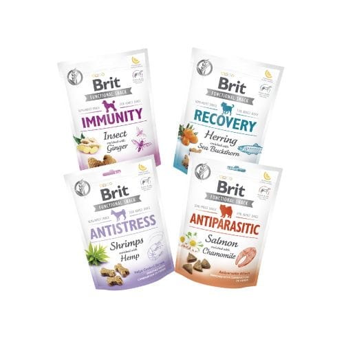 Brit Care Functional Snack Nowy Mix Smaków 4x150g Przysmak dla psa