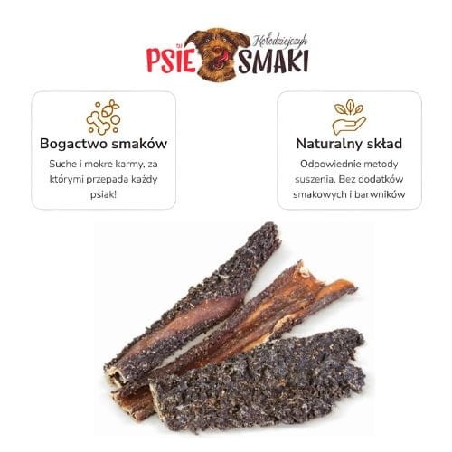 Żołądki wołowe suszone 100g żwacze Naturalny przysmak dla psa