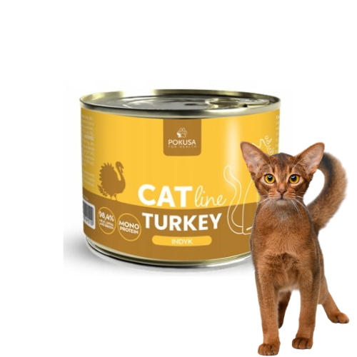 Pokusa CatLine Indyk 200g Mokra karma dla kota z indykiem
