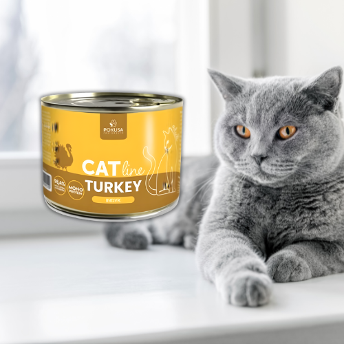 Pokusa CatLine Indyk 200g Mokra karma dla kota z indykiem