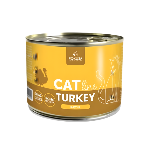 Pokusa CatLine Indyk 200g Mokra karma dla kota z indykiem