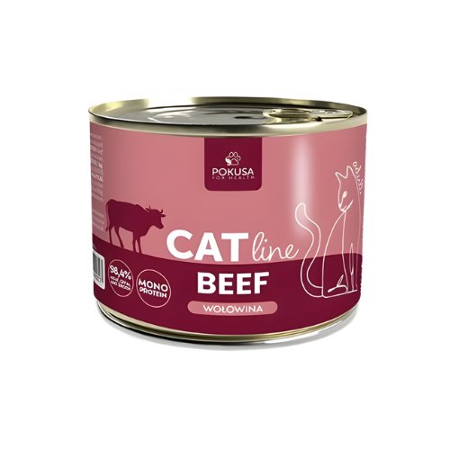 Pokusa CatLine Mix 6×200 g mokra karma dla kota Mix smaków