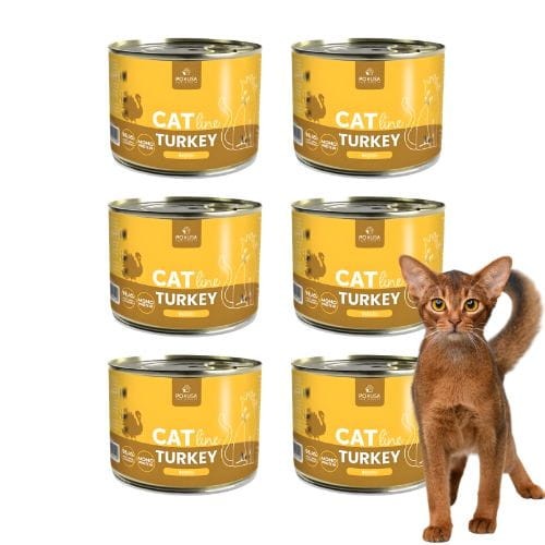 Pokusa CatLine Indyk 6x200g Mokra karma dla kota z indykiem