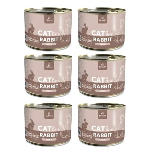 Pokusa CatLine Królik 6x200g Mokra karma dla kota z królikiem