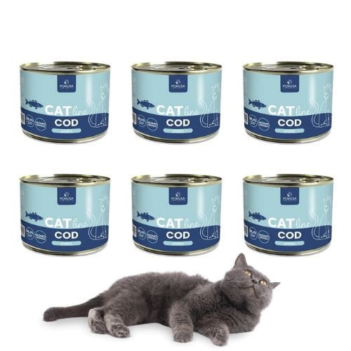 Pokusa CatLine Dorsz 6x200g mokra karma dla kotów z dorszem