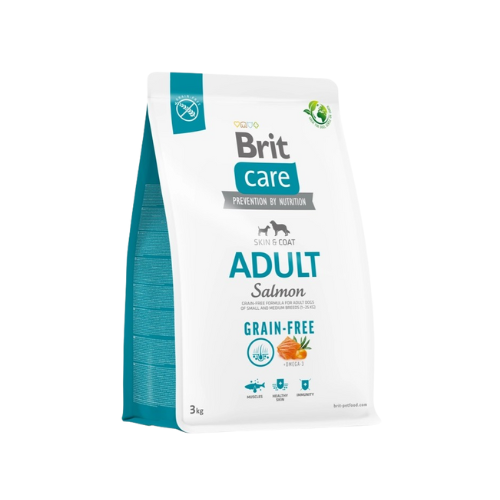 Brit Care Dog Grain Free Adult Salmon 3 kg sucha karma dla psa z łososiem zoomisia.png
