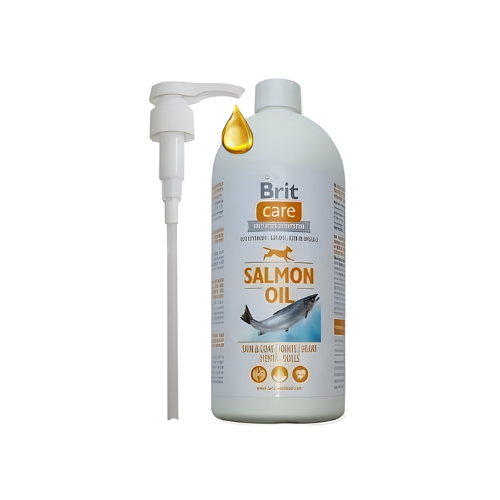 Brit Care Salmon Oil 1000 ml – olej z łososia dla psa zoomisia.png