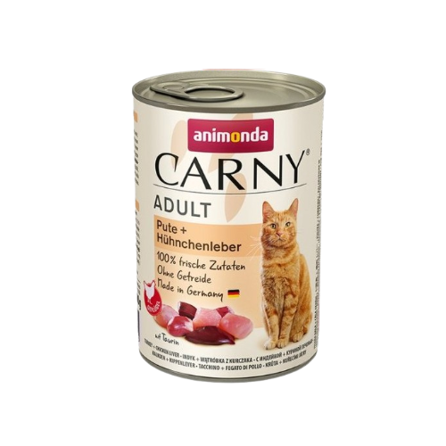 Animonda Carny Adult Indyk i Wątróbka z kurczaka 400g dla kota