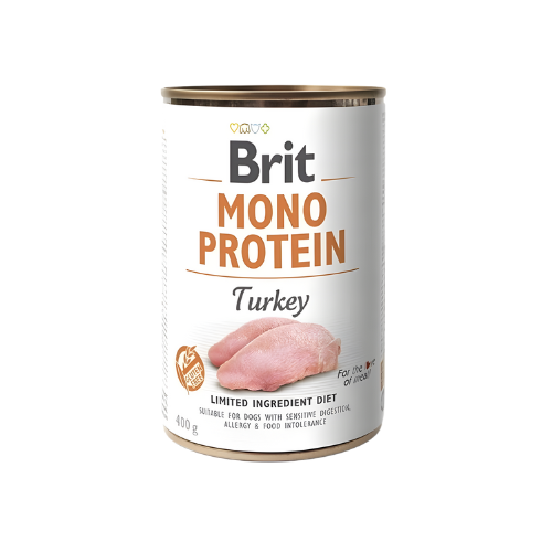 Brit Mono Protein Turkey 400g Mokra karma dla psa z indykiem sklep zoomisia.png
