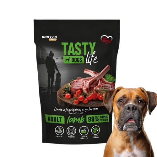 Tasty Dogs Life Jagnięcina 500 g mokra karma dla psa w galaretce