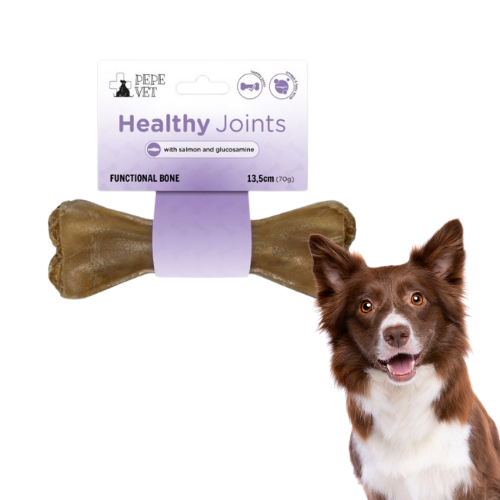 Pepe Vet Healthy Joints 13,5cm Kość funkcjonalna dla psa z łososiem i glukozaminą