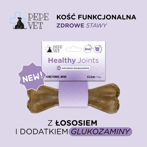 Pepe Vet Healthy Joints 13,5cm Kość funkcjonalna dla psa z łososiem i glukozaminą