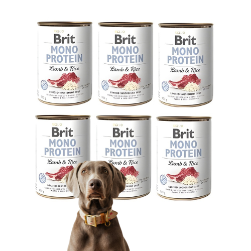 Brit Mono Protein Lamb &amp; Rice 6x400g Mokra karma monobiałkowa dla psa .png