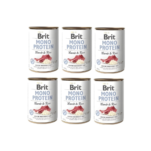 Brit Mono Protein Lamb &amp; Rice 6x400g Mokra karma monobiałkowa dla psa zoomisia.png