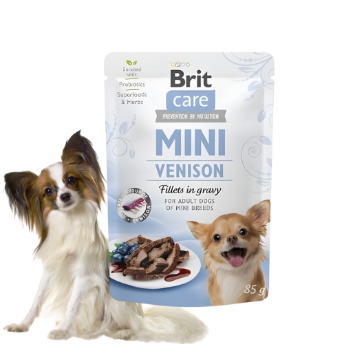 Brit Care Mini Pouch Venison 85g Mokra kama dla psa z dziczyzną .png