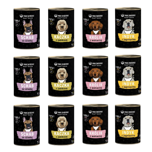 Paka Zwierzaka Seventh Heaven Mix Smaków 12x 400g Mokra karma dla psa  zoomisia.png