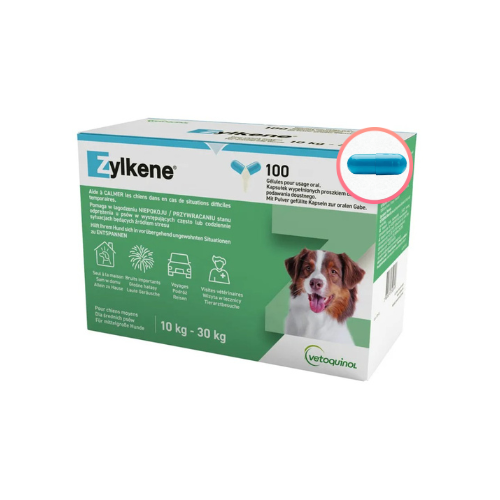 Zylkene 225 mg 100 kapsułek uspokajające dla psa 10-30 kg zoomisia.png