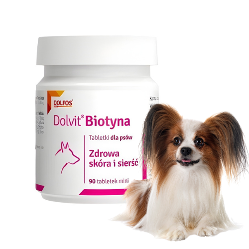 DOLFOS Biotyna Mini 90 tabletek na zdrową skórę i lśniącą sierść al.png