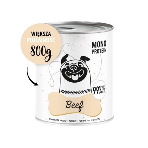 Paka Zwierzaka Wołowina 6x800g Monoproteinowa karma mokra dla psa