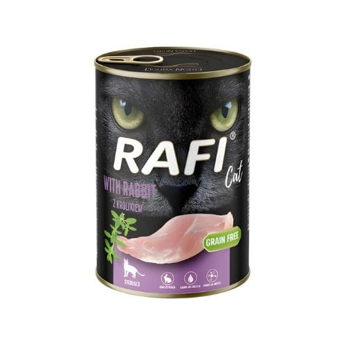 Rafi Cat Sterilised Adult 400g Mokra karma dla kota z królikiem