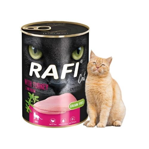 Rafi Cat Adult 400g Mokra karma dla kota z indykiem