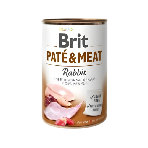 Brit Pate &amp; Meat 400g Mokra karma dla psa z królikiem zoomisia.png