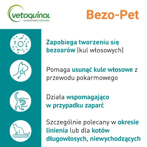 Bezo-Pet Pasta Odkłaczająca dla kota 120g przeciw kulom włosowym zoomisia sklep.png