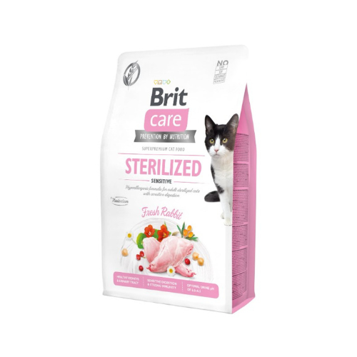 Brit Care Grain Free Sterilized Sensitive 2 kg sucha karma dla kota Zoomisia sklep.png