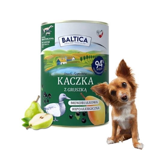 Baltica Kaczka z Gruszką 400g Mokra karma dla psa z naturalnym składem