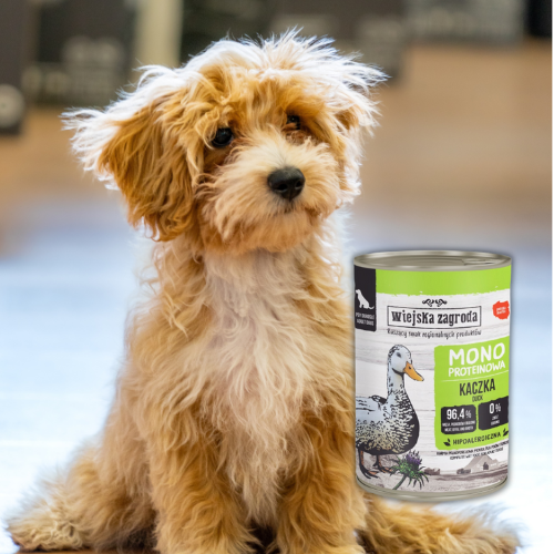 Wiejska Zagroda Monobiałkowa Kaczka 400g Mokra karma dla psów.png