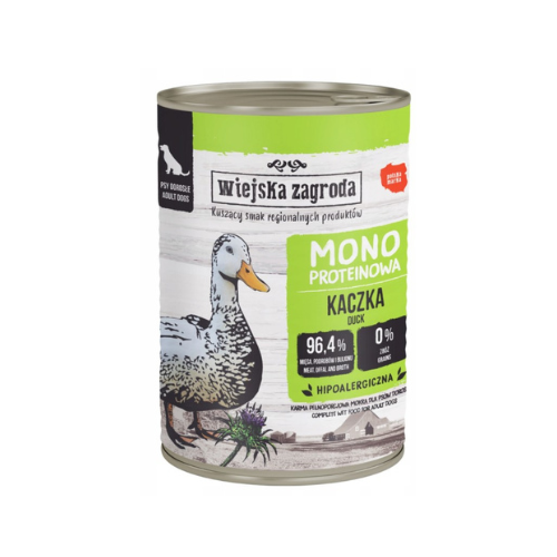 Wiejska Zagroda Monobiałkowa Kaczka 400g Mokra karma dla psa zoomisia.png