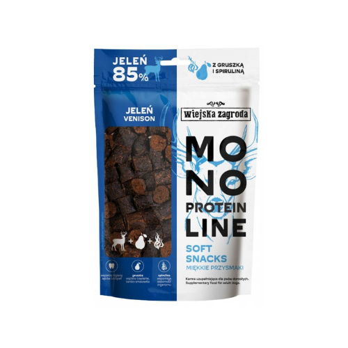Wiejska Zagroda Monoproteinowe Miękkie Przysmaki dla psa Jeleń 115g zoomisia.png