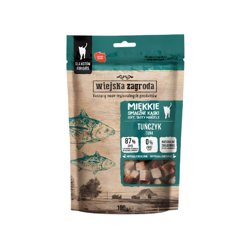 Wiejska Zagroda miękkie kąski 100g Przysmaki dla kota tuńczyk