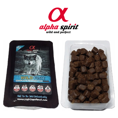 Półmiękka bezzbożowa karma dla psa Alpha Spirit Wild Fish 200 g tacka.png