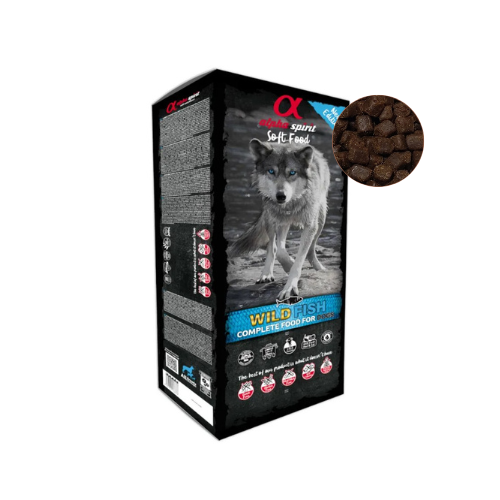 Alpha Spirit Wild Fish 9kg Bezzbożowa półwilgotna karma dla psa z rybą zoomisia.png