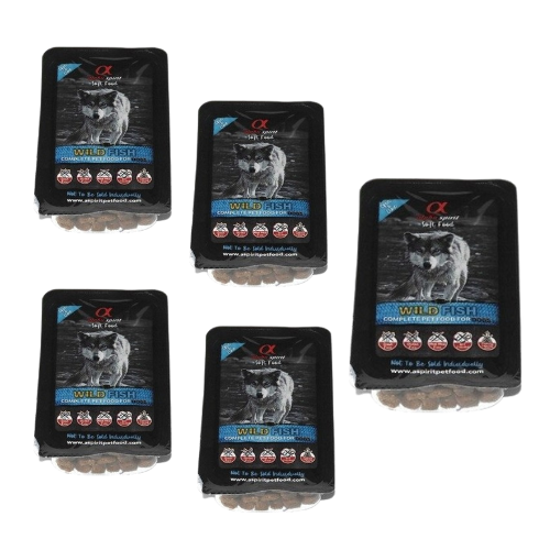 Alpha Spirit Wild Fish 5x200 g Półmiękka bezzbożowa karma dla psa ryba.png