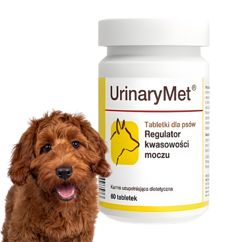 Dolfos UrinaryMet 60 tabl. Regulator kwasowości moczu dla psa L‑Metionina.png