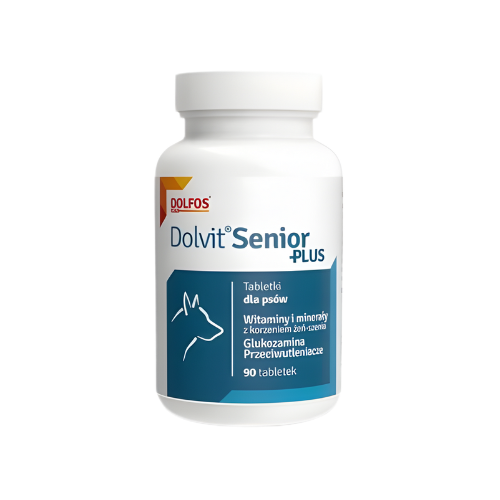 Dolvit Senior Plus 90 tabl. Kompleks witamin i minerałów dla psa seniora zoomisia.png