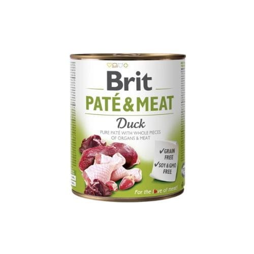 Brit Pate &amp; Meat Kaczka 800g Mokra karma dla psa z kaczką zoomisia.jpg