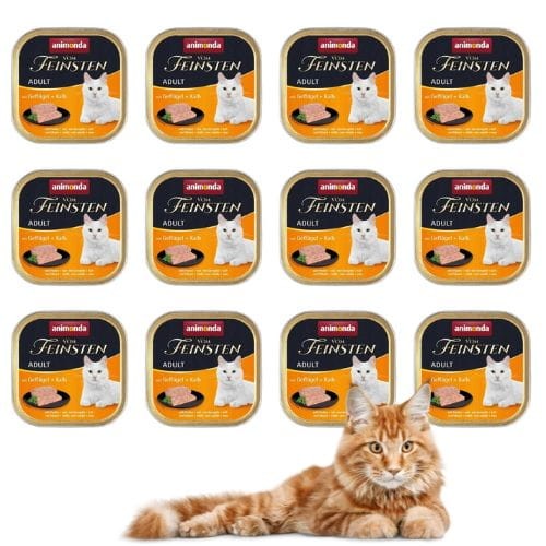 Animonda Vom Feinsten Classic 12x100g drób i cielęcina dla dorosłych kotów