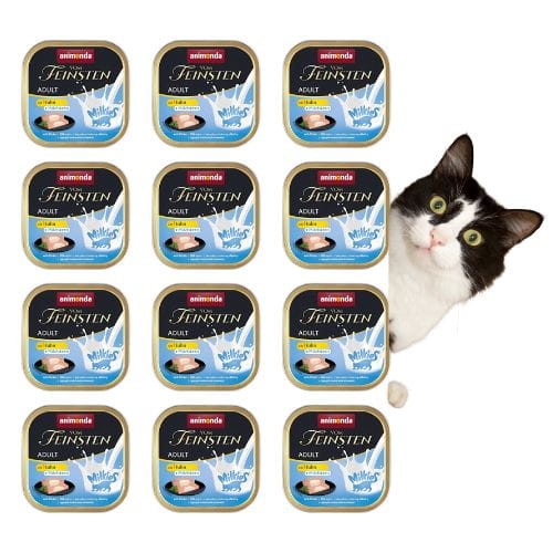 Animonda Vom Feinsten Milkies 12x100g kurczak z mlecznym nadzieniem dla kota